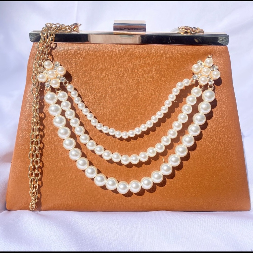 Pearl Purse Crossbody Purse Handbag Clutch